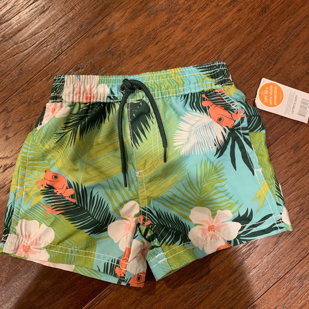 Baby Boys Carter’s 12m swim trunks!